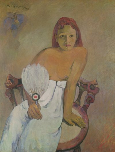 Meisje met waaier, 1902 door Paul Gauguin